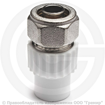 Муфта перех 20 ПП*16 PPR-PEX (сшитого пол.) ВР Valfex 10162016