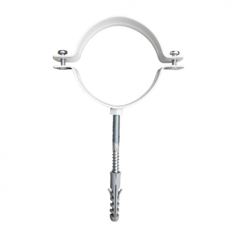 Хомут для трубы 100 коаксиал со шпилькой стеновой крепёж KS-100 KRATS