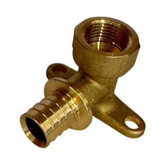 RFA-0009-002534 ROMMER Угольник настенный с креплением 25xG 3/4  для труб из сшитого полиэтилена акс