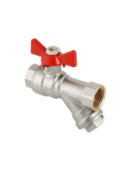 Кран шар 20 г/г бабочка с фильтром