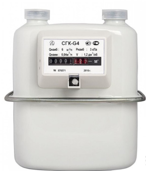 Счетчик газа Д СГК G-4 правый м/о 110 г.Владимир М30/2