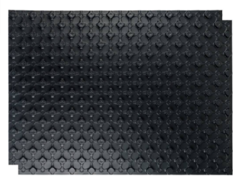 SMF-0001-110800 STOUT мат для теплого пола с бобышками черный 1100х800х1 (без теплоизолирующего слоя