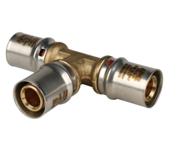  STOUT Тройник равнопроходный 20х20х20 для металлопластиковых труб прессовой