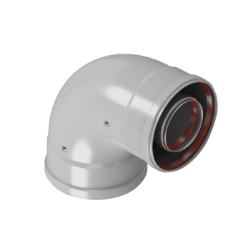 Отвод коаксиальный 60/100 90гр промежуточный (М-М) CW-90-04 Уфа 