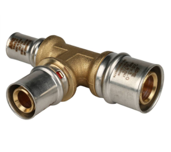  STOUT Тройник переходной 26х20х16 для металлопластиковых труб прессовой