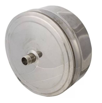 Заглушка нерж d200 с конденсатоотводом,AISI 430/0,5мм, В  GP7-025329