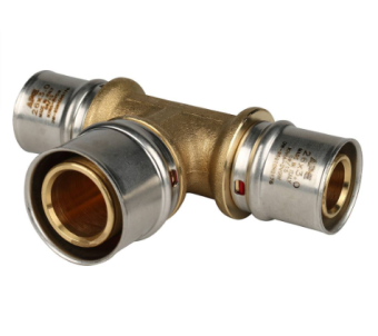  STOUT Тройник переходной 26х32х26 для металлопластиковых труб прессовой