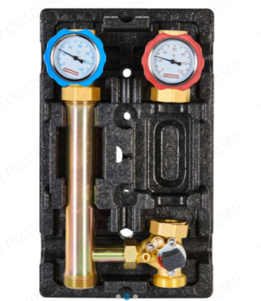 Насосная группа ROMMER с 3-х ходовым приводным смесителем 1 без насоса в теплоизоляции, RDG-1003