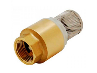 Клапан обратный 25 с сеткой (седло пластик) 23423