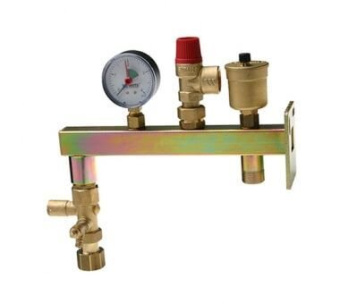 Группа безопасности НАСТЕННАЯ 3/4", PN3, Watts GAG KAV, сталь оцинкованная до 50 кВт. 10017890