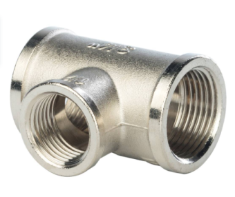  STOUT Тройник ВВ переходной никелированный 3/4X1/2X3/4 (270013N050405B)