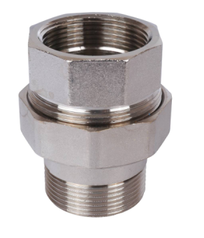  STOUT Американка прямая ВН, никелированное, уплотнение под гайкой по плоскости, 2” (2700A1N202000B)