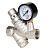 Редуктор давления воды 1/2"г/г  регулируемый до 10 бар с манометром VALTEC VT.082