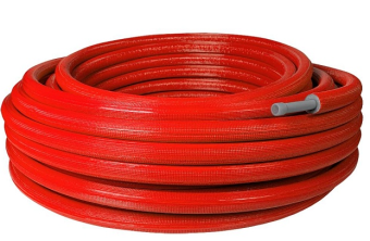  STOUT 16х2,2 (бухта 100 м) PEX-a труба сшит.полиэтилена с кислор.слоем, серая в теплоиз.(красная)
