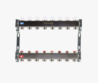 Коллекторный блок  8 нерж. ROMMER