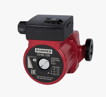 Насос циркул. 25/6-130 ROMMER RATE 1 год