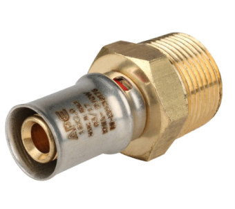  STOUT Переходник с наружной резьбой 3/4 x16 для металлопластиковых труб прессовой