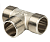  STOUT Тройник НН никелированный 1 X1 X1 (270010N101010B)