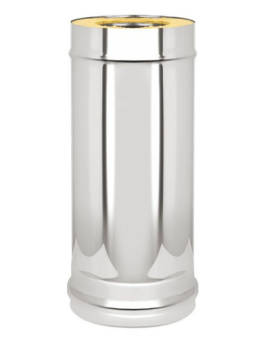 Труба сэндвич нерж/оц  0,25м, ф 115х200, AISI 439/Оц, 0,5мм/0,5мм, (К)