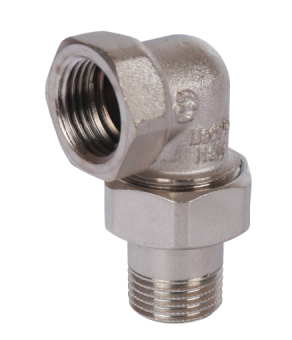  STOUT Американка угловая  ВН, уплотнение под гайкой o-ring кольцо, никелированное 1/2 (2700I4N04040