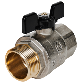 SVB-0004-200032 STOUT Кран шаровой полнопроходной, ВР/НР, ручка бабочка 1 1/4