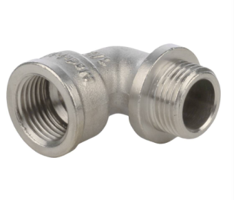  STOUT Угольник с упором НВ никелированный 1/2 (270024N040400B)