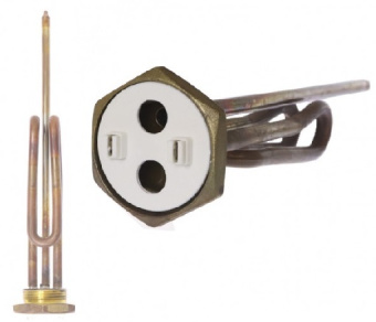 Тэн 2,5 кВт 182259R,D42мм,М6 под анод,медь,стерж.термостат,RCТ,RECO Италия 