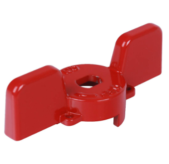 SVB-BUT-1114-02 STOUT Ручка-бабочка для шарового крана STOUT 1 - 1 1/4  (Красная)