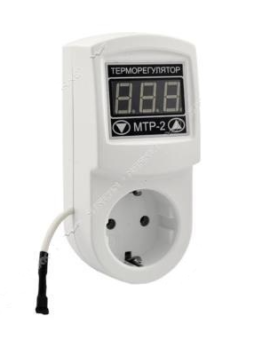 Терморегулятор ТР10 (МТР-2) (розетка 16А, датчик 1м,двухпороговый)