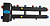 Гидрострелка 3 контура 1М- 2 вниз +1 в бок (1 1/4-1" НР)  Белый филин ГРК 70-3М с коллектором