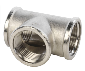  STOUT Тройник ВВ никелированный 1 (270014N101010B)