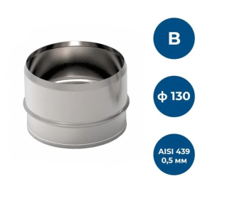Заглушка нерж d130  0,5мм нерж Вн GP3-014436