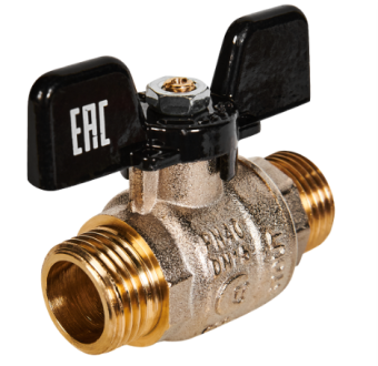 SVB-0006-200015 STOUT Кран шаровой полнопроходной, НР/НР, ручка бабочка 1/2