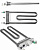 Тэн 1,7 кВт 3406054 стир.маш.L169мм,R13,M125,K2,прямой,отверстие под датчик,Thermowatt Италия