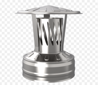 Зонт-оголовок d150/220 нерж/нерж AISI 439 (0,5/0,5) с искрогасителем GP2-018487