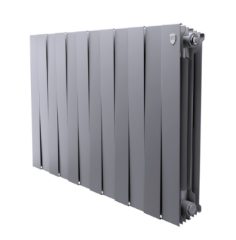 Радиатор бимет.12 c 500/100 ROYAL THERMO PianoForte 500/Silver Satin(2160Вт,Гарантия 25лет,Россия)
