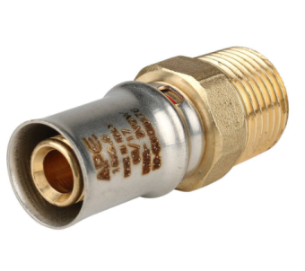  STOUT Переходник с наружной резьбой 1/2 х16 для металлопластиковых труб прессовой