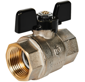 SVB-0002-200025 STOUT Кран шаровой полнопроходной, ВР/ВР, ручка бабочка 1