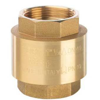  STOUT 1 1/2  Клапан обратный пружинный муфтовый с пластиковым седлом