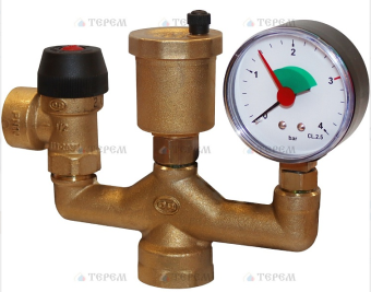 Группа безопасности для котла Ш-образная 1" (до 50 кВт) STOUT