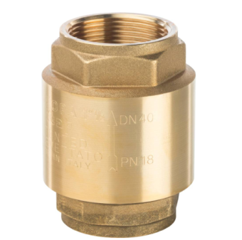  STOUT 1 1/2  Клапан обратный пружинный муфтовый с металлическим седлом