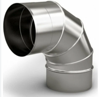 Отвод нерж. d 115, 90гр. AlSl 430/0.5мм GP7-025505 ,h-240мм