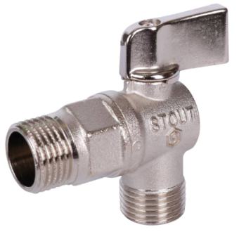 SVB-0059-001212 STOUT Кран шаровой угловой для бытовой техники 1/2
